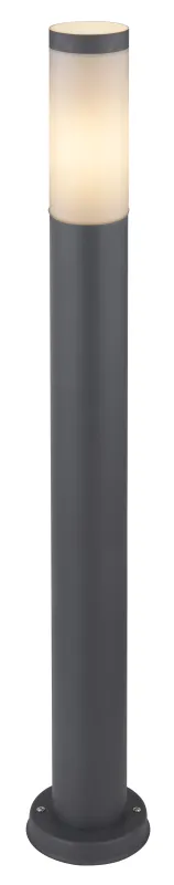 Boston 80cm Anthracite bornes De Globo Lighting - Tillverkad i rostfritt st&aring;l med en opalvit plastsk&auml;rm ger den ett mjukt och behagligt ljus.