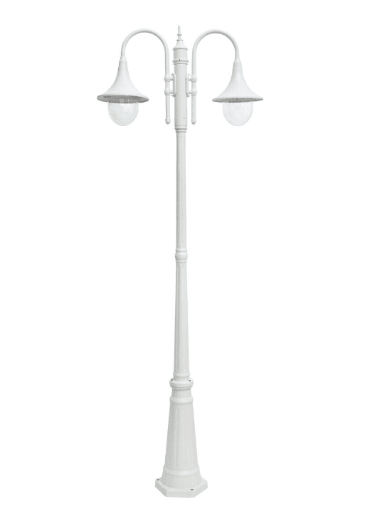 Kartano Trumpet 220cm Blanc lampadaire De Airam - Le lampadaire trompette Kartano est une version plus moderne de l'ancien support de lampe.