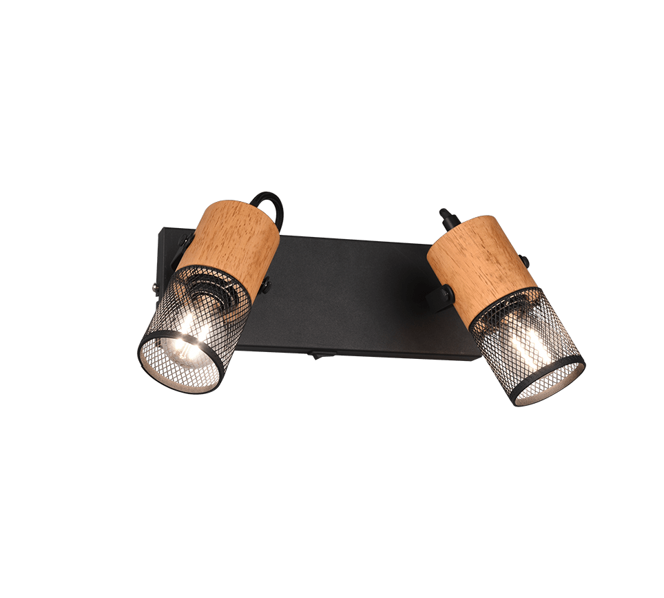 Tosh 26cm Noir lampe de lecture De Trio Lighting - 