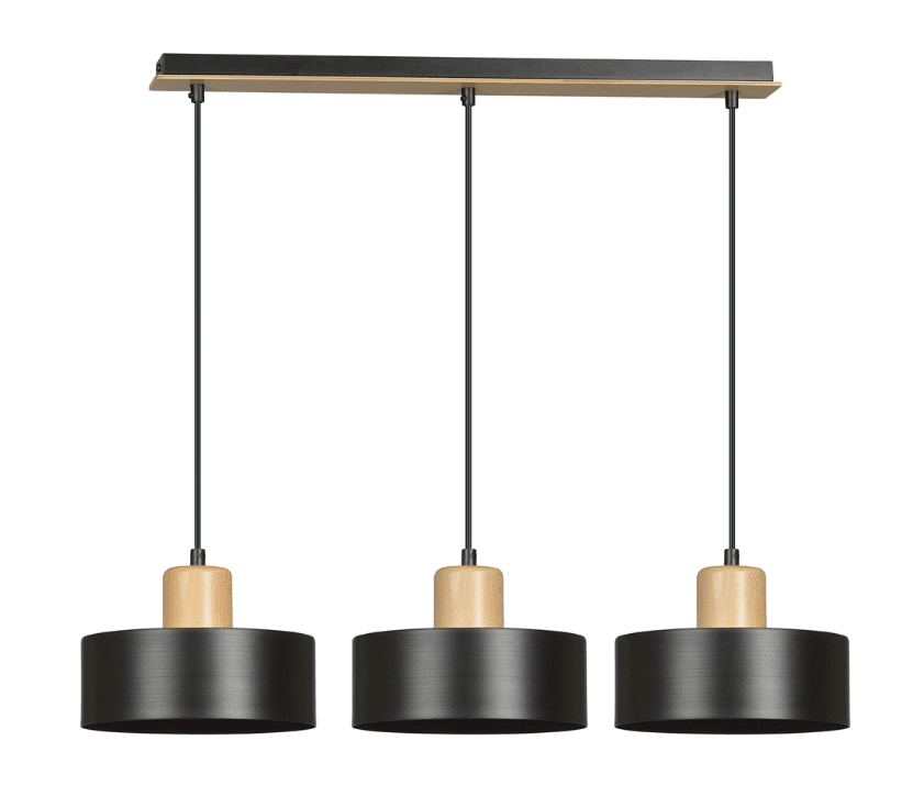Torin 80cm Noir suspension De Emibig Lighting - Torin est une s&eacute;rie de plafonniers modernes avec une forme simple et un design &eacute;l&eacute;gant &ndash; un mod&egrave;le qui s'int&egrave;gre dans presque tous les int&eacute;rieurs.