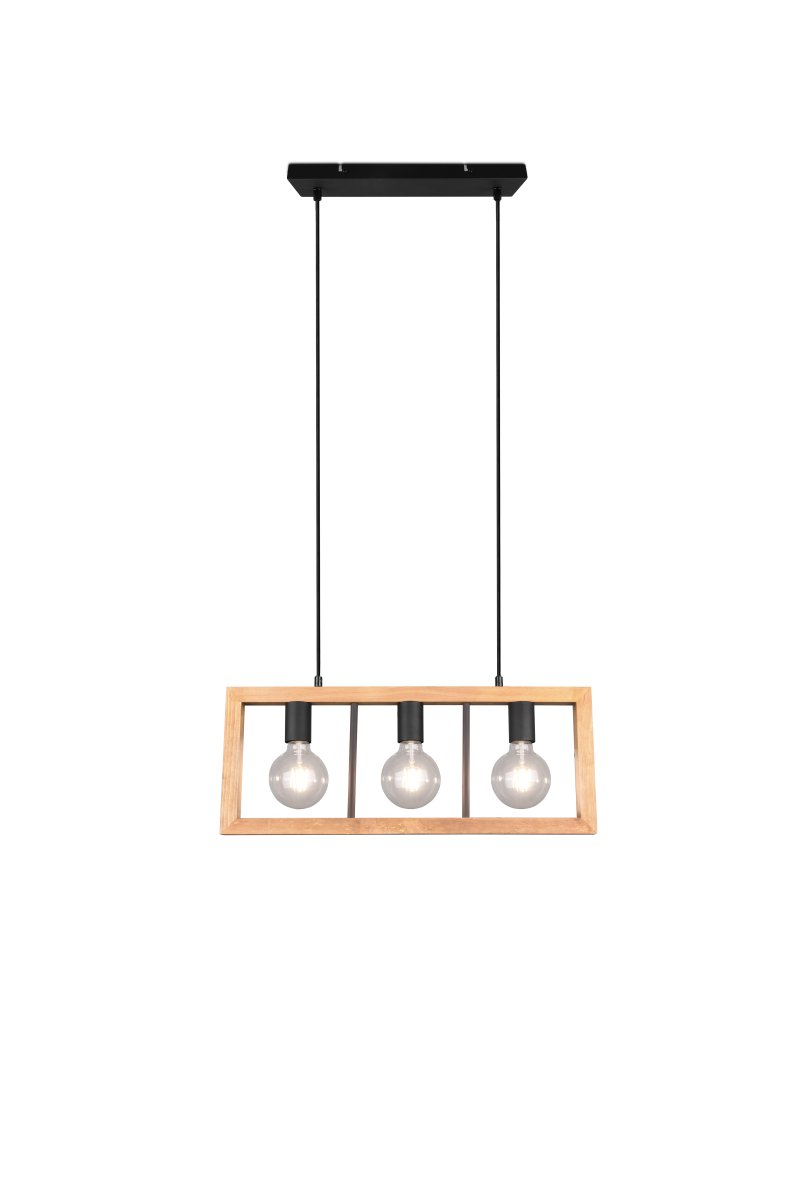 Agra 60cm Bois suspension De Trio Lighting - 