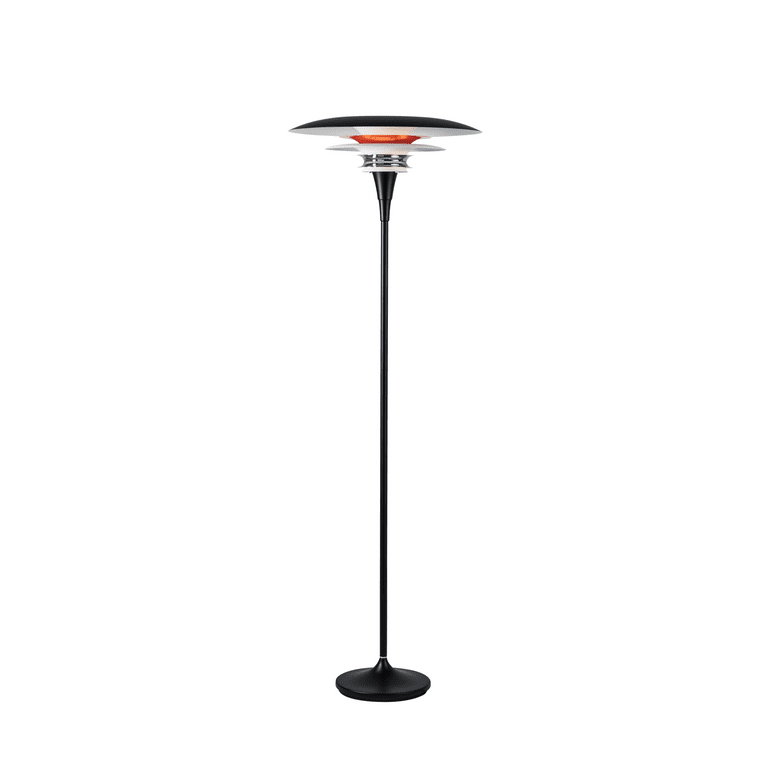 Diablo Ø50 Noir/rouge lampadaire De Belid - Disponible en plusieurs combinaisons de couleurs, il présente notamment un mélange saisissant de noir mat et de rouge brillant, créant un style à la fois moderne et saisissant.