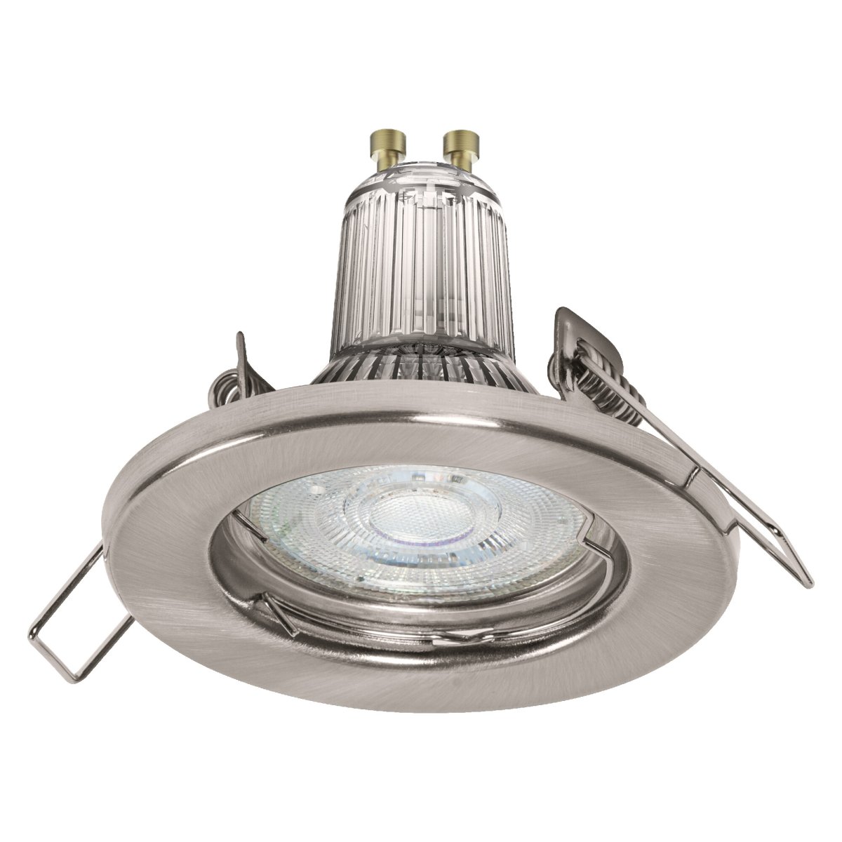 Spot Essential 5x2.6W GU10 Acier brossé De Ledvance - Avec un indice de protection IP20, ils sont destin&eacute;s &agrave; une utilisation en int&eacute;rieur et offrent une solution &eacute;l&eacute;gante pour l'&eacute;clairage g&eacute;n&eacute;ral ou l'&eacute;clairage d'accentuation.