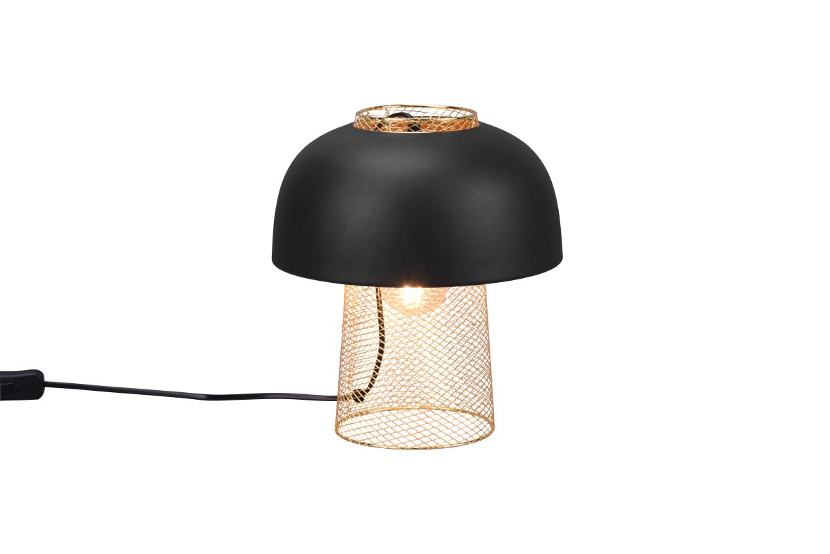 Punch 28cm Noir lampe de table De Trio Lighting - 