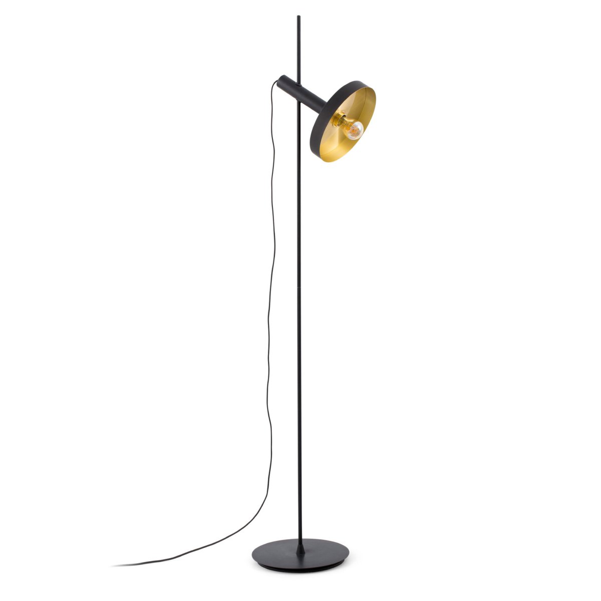 Whizz Noir lampadaire De Faro Barcelona - Id&eacute;al pour un &eacute;clairage d'ambiance dans les salons, les espaces de travail ou les espaces d&eacute;tente.