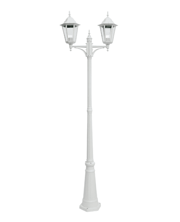 Kartano Twin 225cm Blanc lampadaire De Airam - Donnez &agrave; votre jardin un look &agrave; l'ancienne avec le lampadaire Kartano.