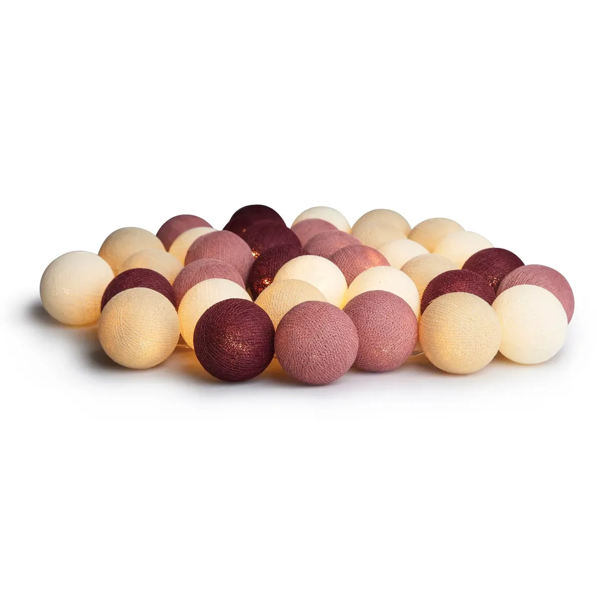 Irislights Dusty Pink 20-lights Rose De Irislights - Attention&nbsp;: ce produit est fabriqu&eacute; &agrave; la main&nbsp;; des variations de couleur, de forme et de taille peuvent donc survenir.