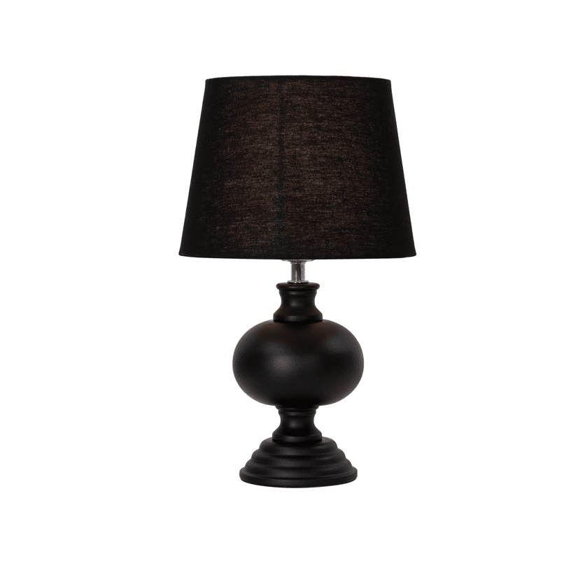 Nils 37cm Noir lampe de table De Pixie Design - Sa couleur sombre et son design élégant en font un détail d'intérieur intemporel qui s'intègre parfaitement dans différents environnements.