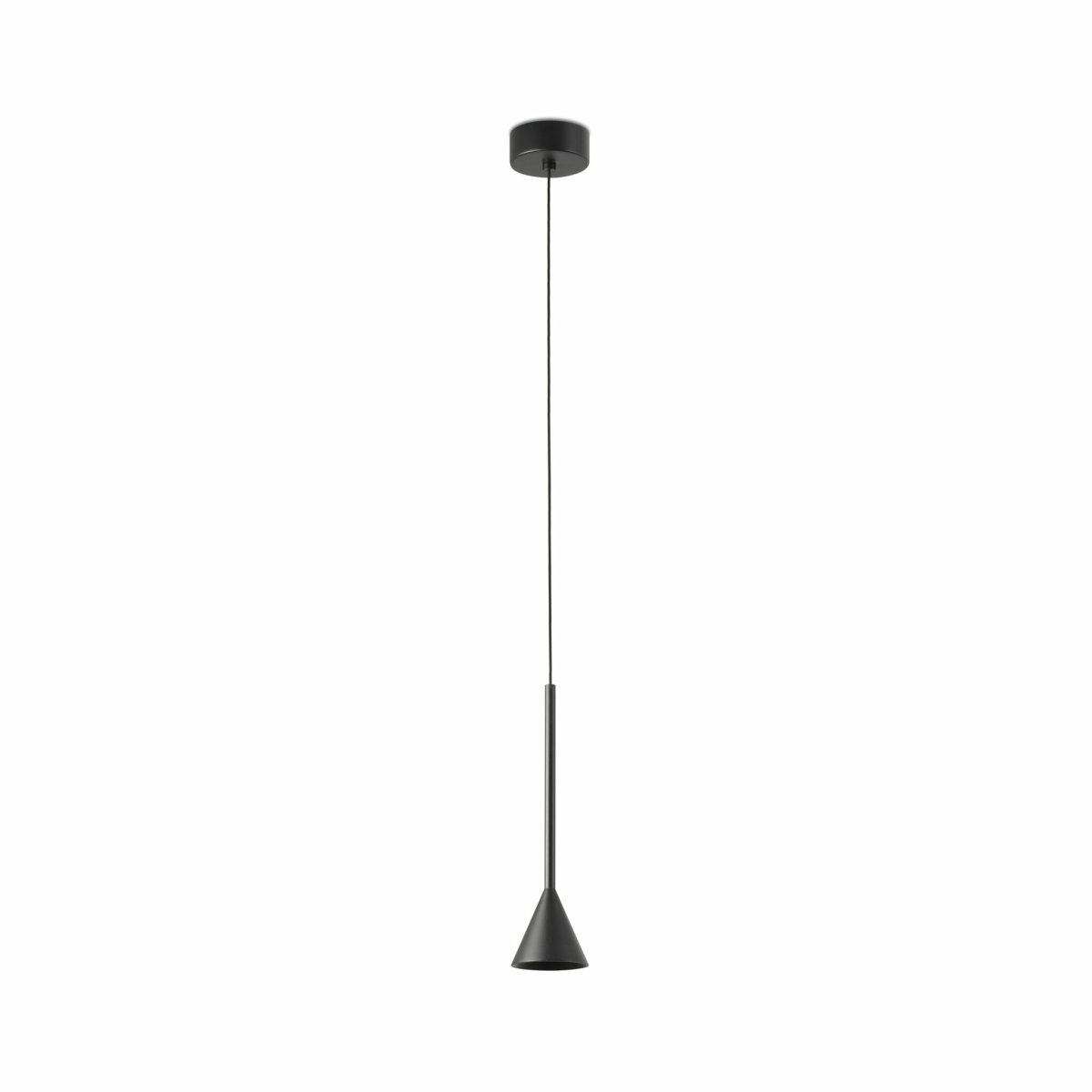 Anna Ø7 Noir suspension De Faro Barcelona - Son design &eacute;l&eacute;gant la rend id&eacute;ale pour mettre en valeur des zones ou des d&eacute;tails pr&eacute;cis d'une pi&egrave;ce&nbsp;: parfaite au-dessus des meubles de cuisine, des tables, ou comme &eacute;clairage d'appoint dans les salons et les couloirs.