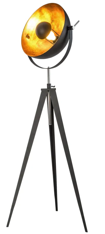 Bowy Noir lampadaire De Globo Lighting - &nbsp;Bowy &auml;r det perfekta valet f&ouml;r dig som vill kombinera stil och funktion &ndash; en golvlampa som skapar en inbjudande och modern atmosf&auml;r i ditt hem.