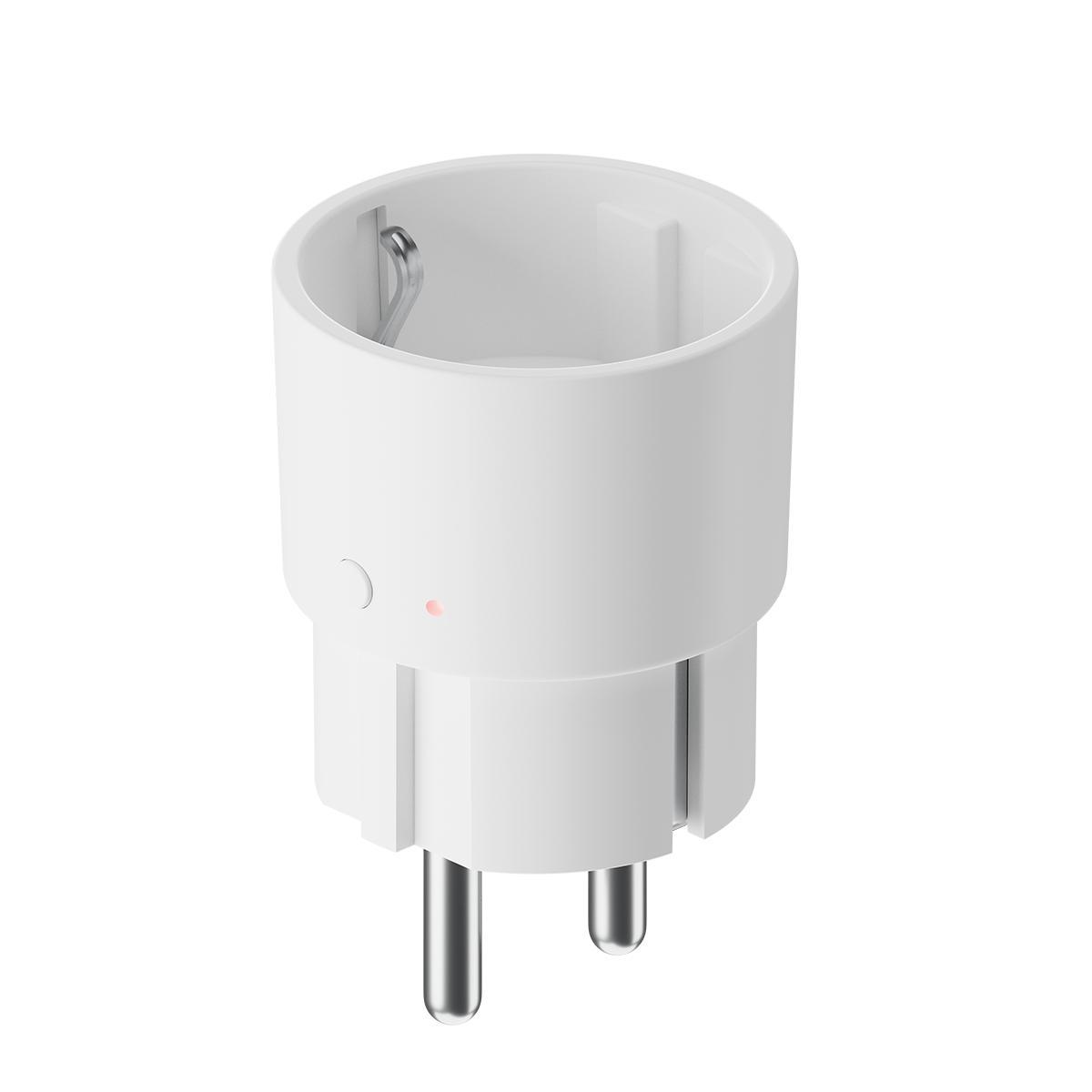 Smart plug On/Off, 16A, Mesh, Bluetooth Blanc De Plejd - Elle int&egrave;gre des fonctions de programmation, comme une minuterie et une horloge astronomique/hebdomadaire, permettant de programmer l'&eacute;clairage en fonction de l'heure du jour ou du lever et du coucher du soleil.