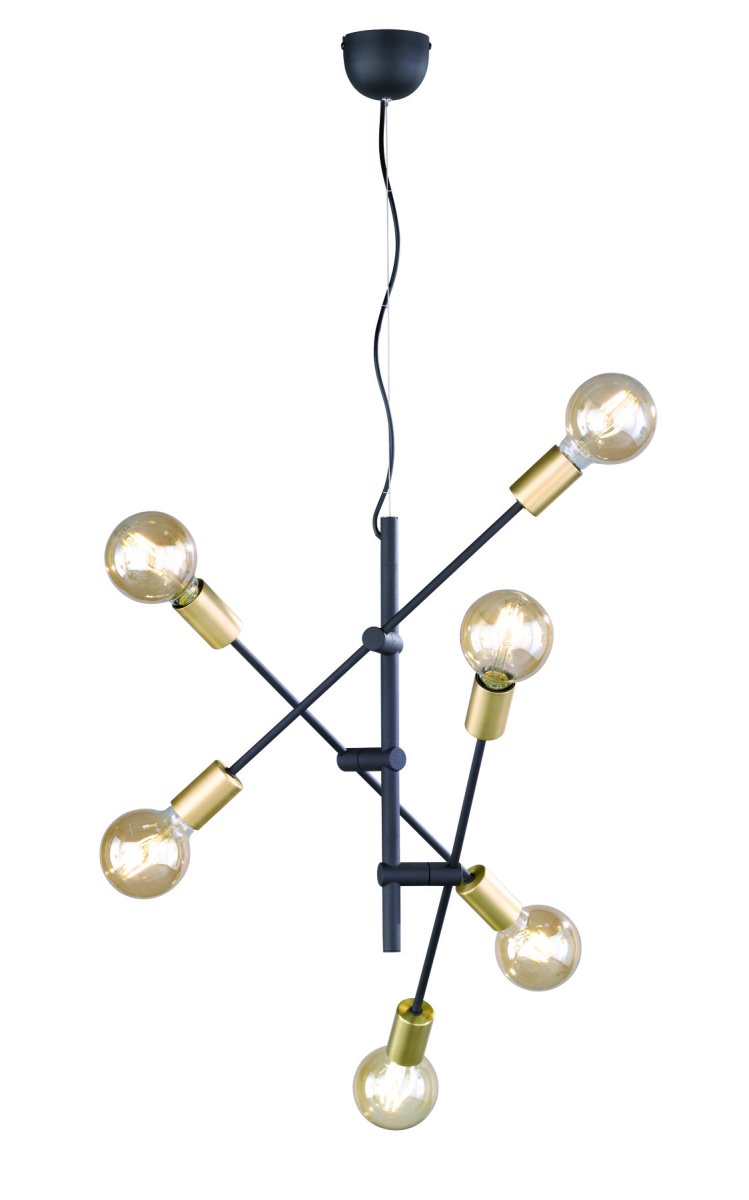 Cross 55cm Noir suspension De Trio Lighting - 