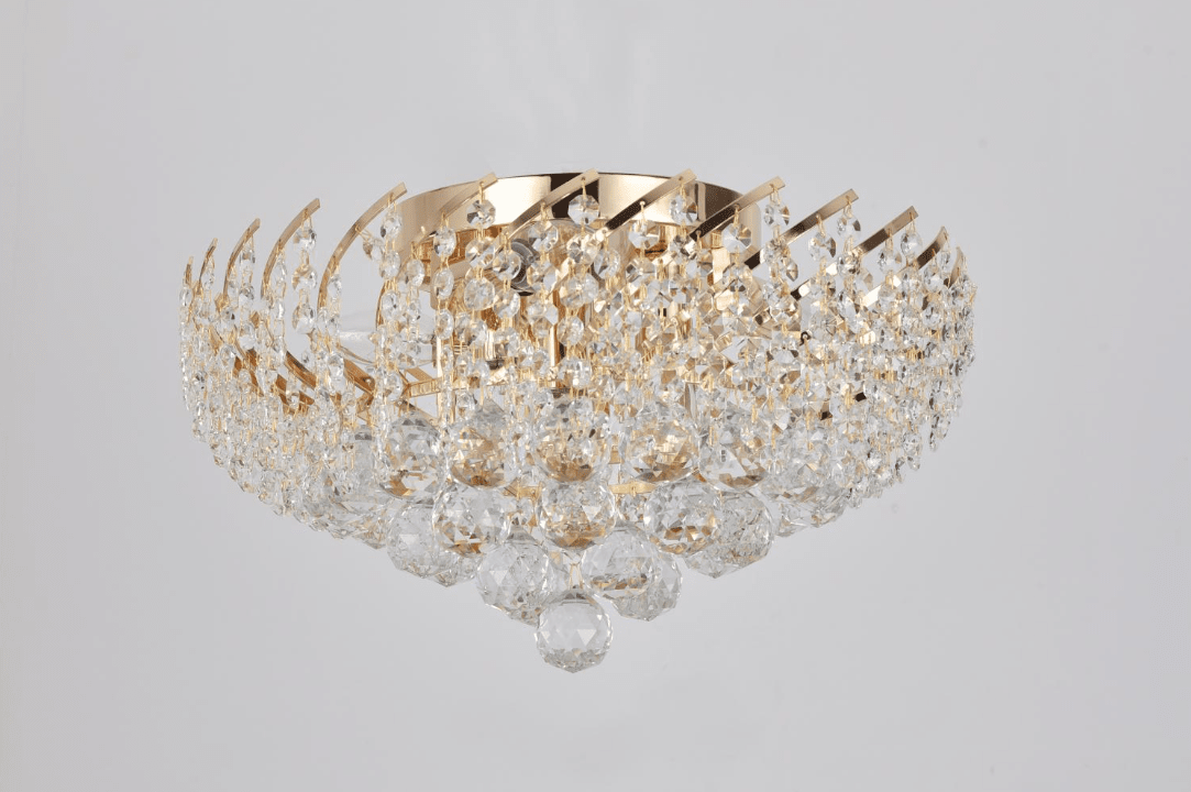 Leonore Ø40 Or cristal De Norrsken Design - L'élégant cadre doré complète le cristal étincelant et transmet un sentiment de luxe et de classe.