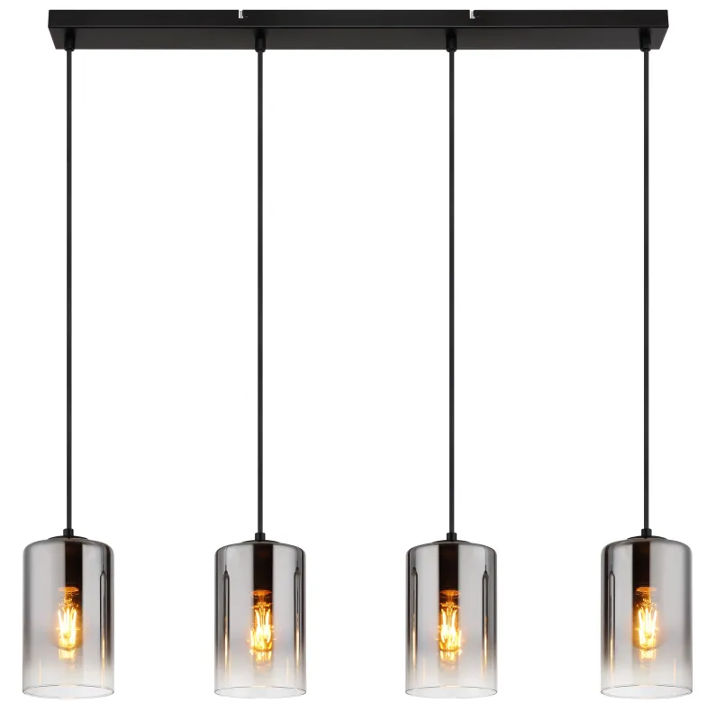 Roy 86cm Couleur fumée suspension De Globo Lighting - Roy takpendel kombinerar modern design med funktionalitet och blir en elegant detalj i ditt hem.
