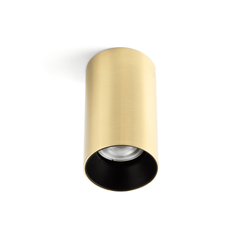Stan Or/laiton spot De Faro Barcelona - Le spot STAN est fabriqu&eacute; en aluminium satin&eacute;.