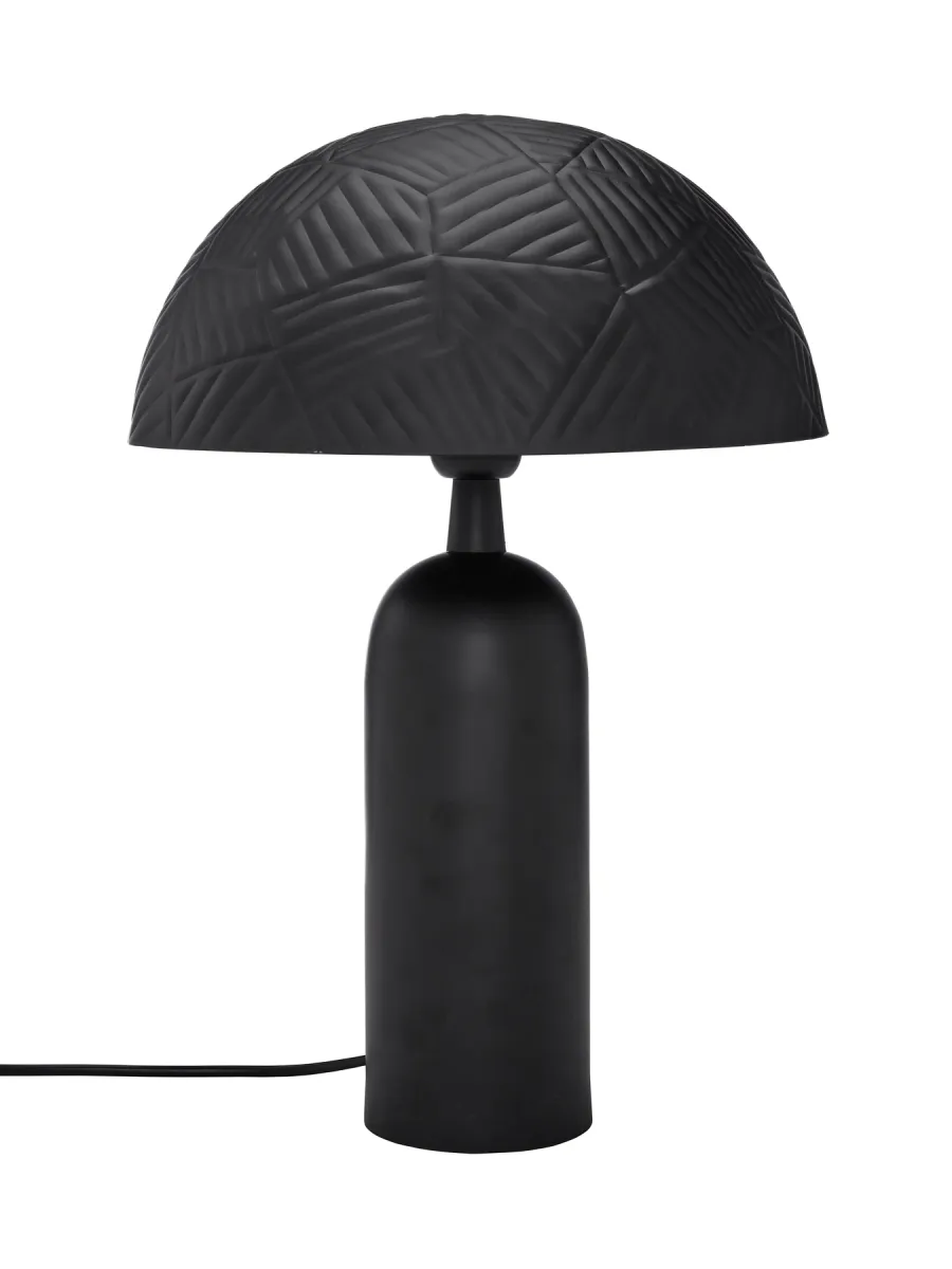 Carter 45cm Noir lampe de table De PR Home - La base de la lampe mesure 35 cm de haut et 10 cm de profondeur, câble en plastique noir 170 cm avec interrupteur d'alimentation environ.