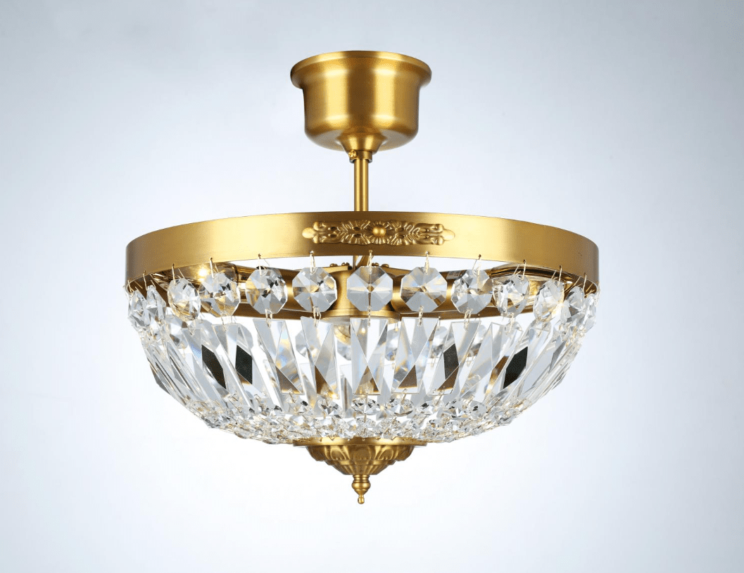 Rhea Ø35 Laiton brossé cristal De Norrsken Design - L'élégante finition en laiton brossé crée une atmosphère chaleureuse et accueillante et s'intègre parfaitement dans les intérieurs modernes et classiques.