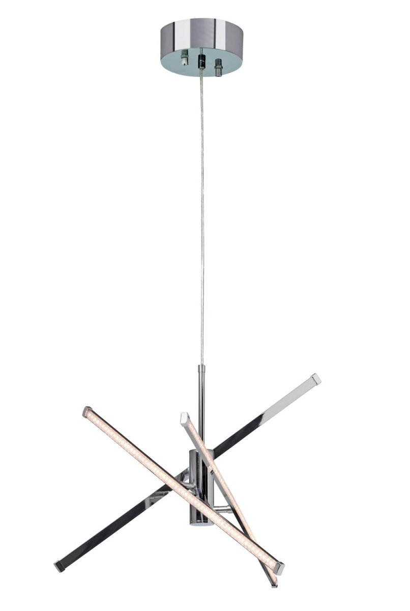 Strazza Ø62 Chrome suspension De Cottex - La lampe dispose d'un variateur int&eacute;gr&eacute; &agrave; 3 niveaux (100-40-10%) qui vous permet de r&eacute;gler la luminosit&eacute; selon vos besoins &agrave; l'aide de votre interrupteur mural normal (ne peut pas &ecirc;tre combin&eacute; avec un variateur externe).