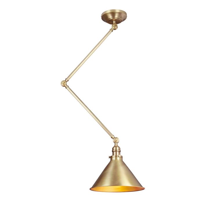 Provence Ø37 Laiton antique suspension De Elstead Lighting - Leur design intemporel et élégant s'intègre parfaitement dans les cuisines, les cafés ou les bistrots et confère à la pièce un éclairage élégant et fonctionnel.