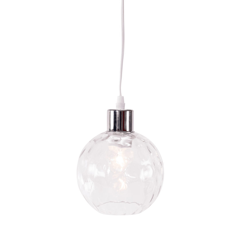 Julius Transparent lampe de fenêtre De Pixie Design - La lampe de fenêtre Julius en verre transparent est une suspension élégante et stylée qui crée un beau jeu de lumière dans votre fenêtre.