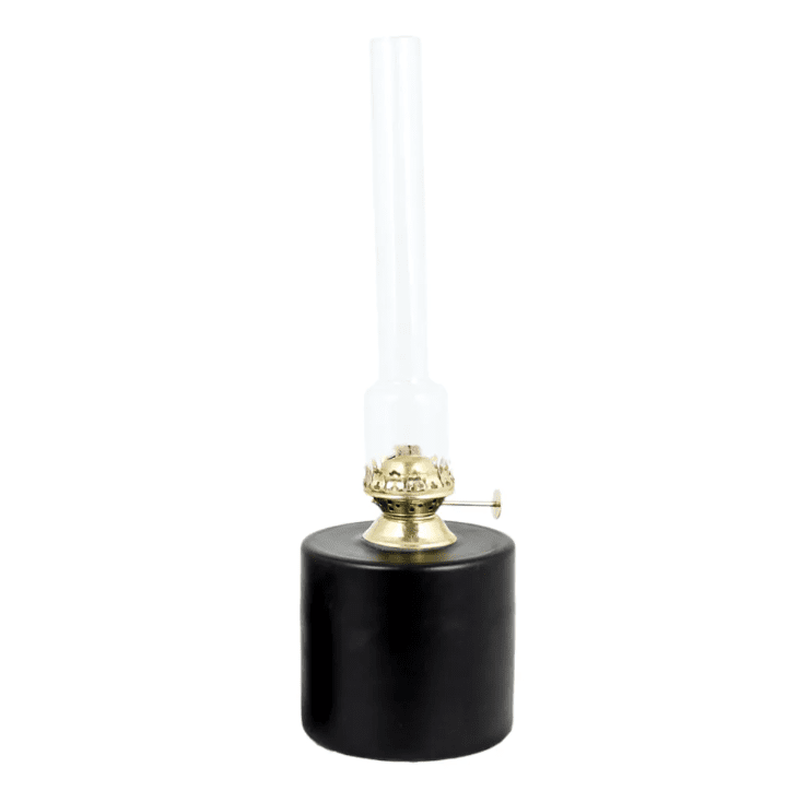 Kerosene Lamp Straight Big Noir De Strömshaga - Veuillez utiliser l'huile &agrave; lampe Str&ouml;mshaga (num&eacute;ro d'article 100001) disponible s&eacute;par&eacute;ment pour cette lampe &agrave; huile.