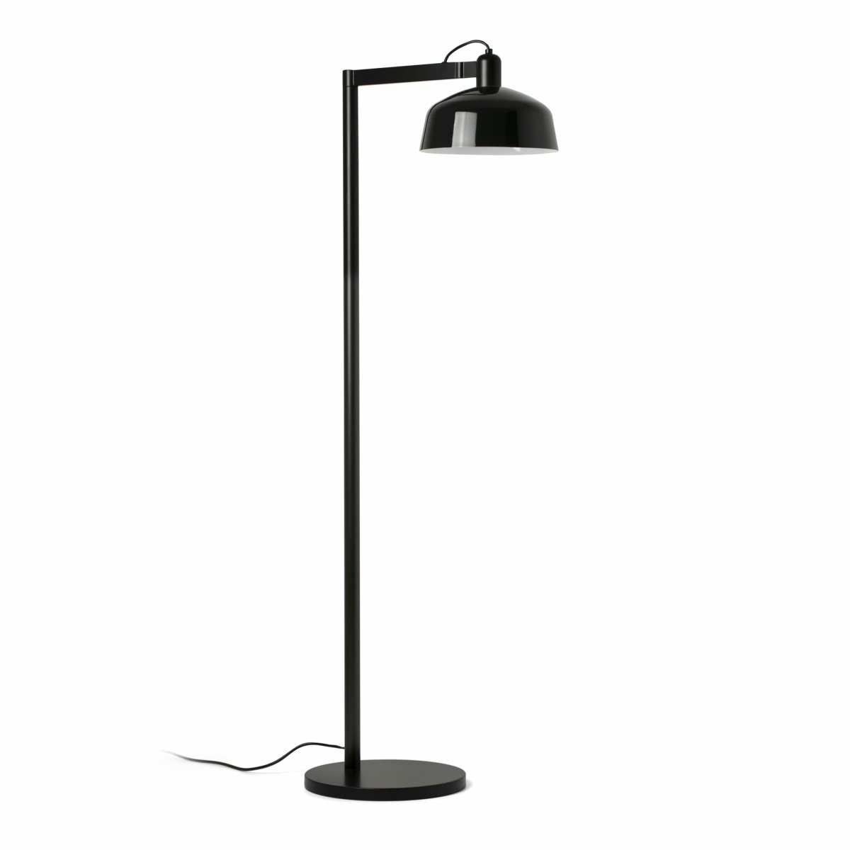 Tatawin Noir lampadaire De Faro Barcelona - Fourni avec un c&acirc;ble de 200 cm, une p&eacute;dale et une prise.