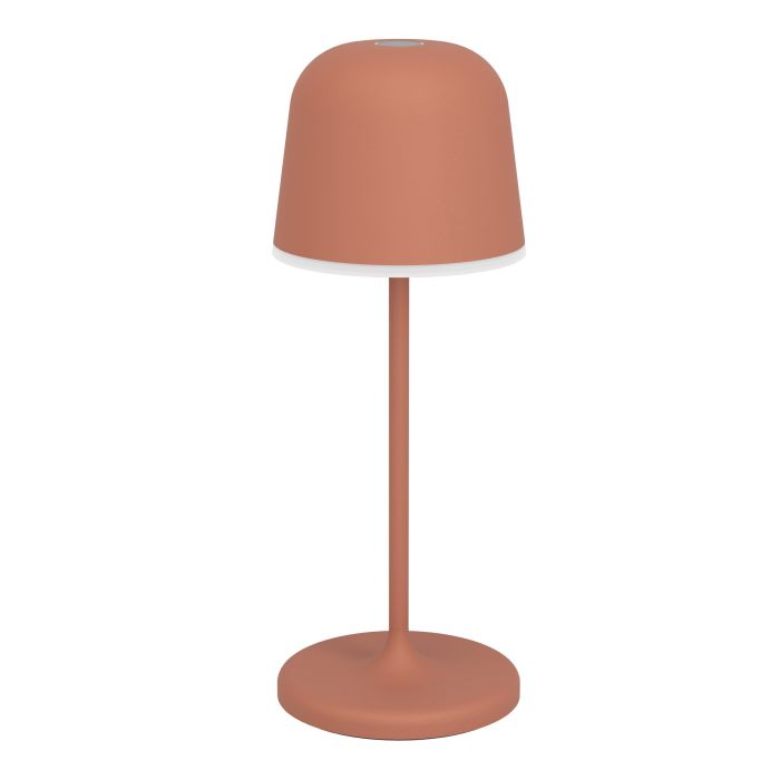 Mannera 20cm ROUGE portable De Eglo - Grâce au variateur tactile intégré, vous pouvez régler la lumière sur trois niveaux pour créer la sensation idéale, d'une lueur douce et chaleureuse à une lumière plus fonctionnelle.