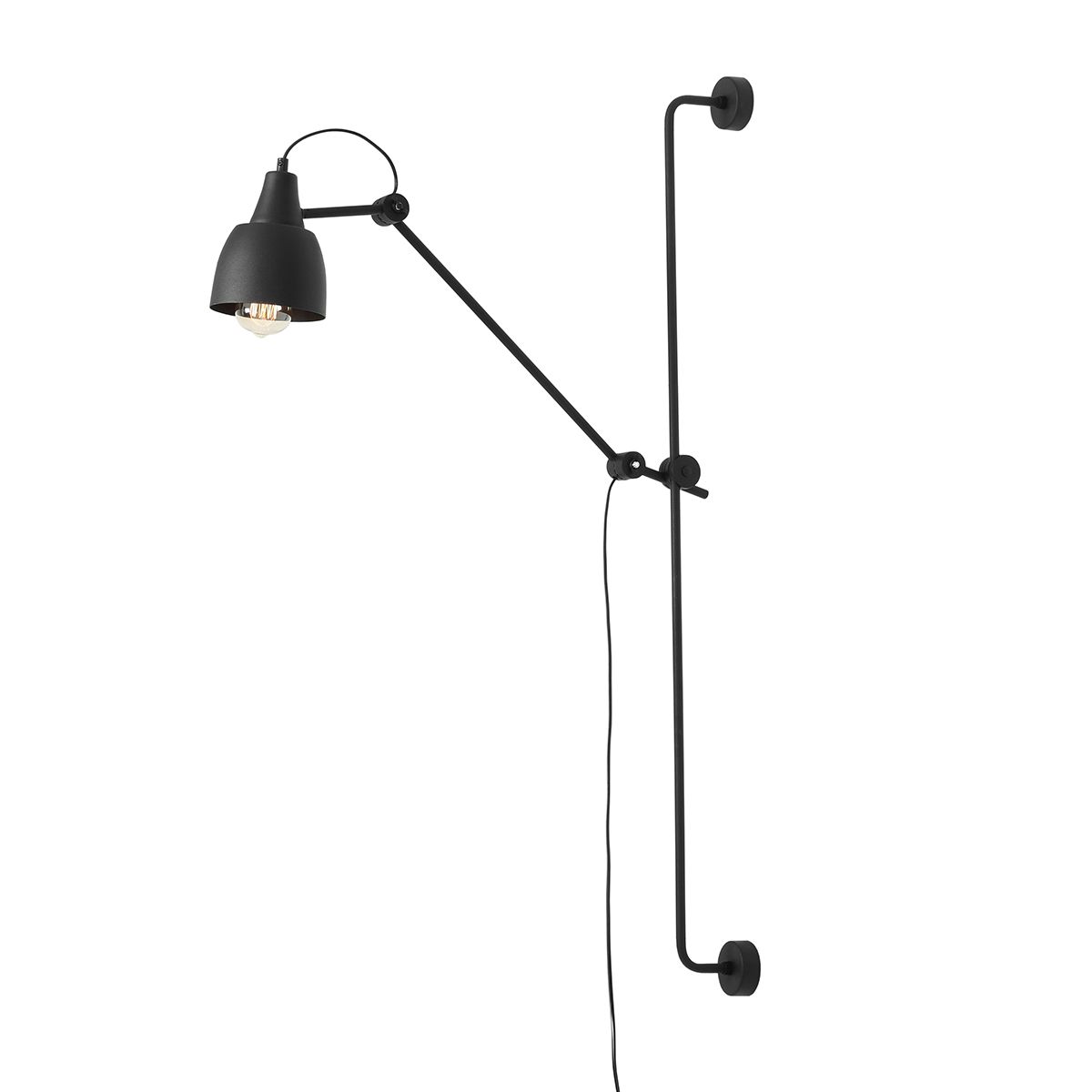 Dron 113cm Noir applique murale De Artera - Grâce à son design simple mais élégant, la lampe s'intègre parfaitement dans une variété de styles d'intérieur tout en offrant un éclairage pratique et efficace pour toutes les occasions.