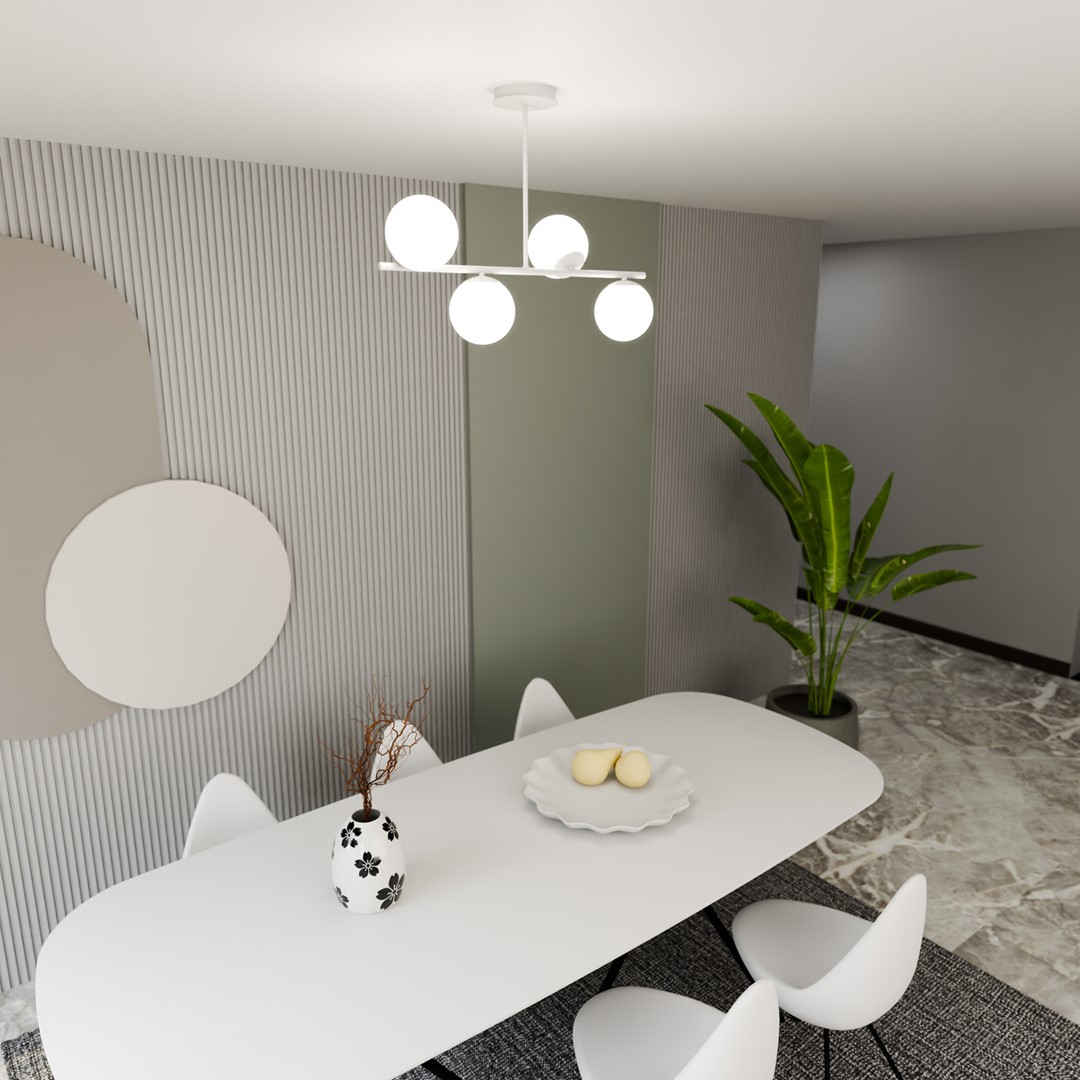 Bior 80cm Blanc plafonnier De Emibig Lighting - L'élégant plafonnier Bior séduit par son design minimaliste et s'intègre harmonieusement à la plupart des espaces de vie.