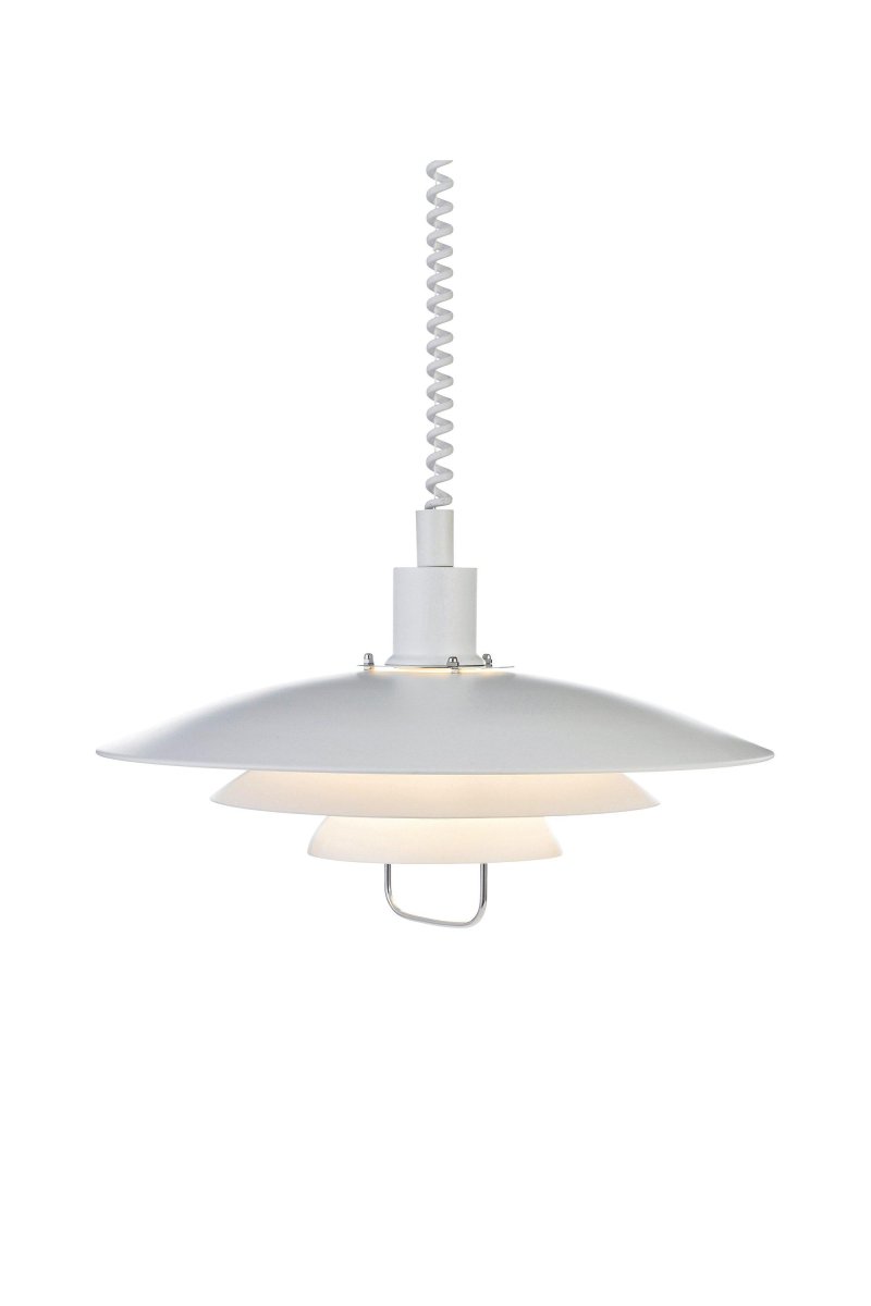 Kirkenes Ø48 Blanc suspension De Markslöjd - Le r&eacute;glage de la hauteur de 0,8 &agrave; 1,9 m&egrave;tre vous permet d'adapter facilement la lumi&egrave;re &agrave; vos besoins.