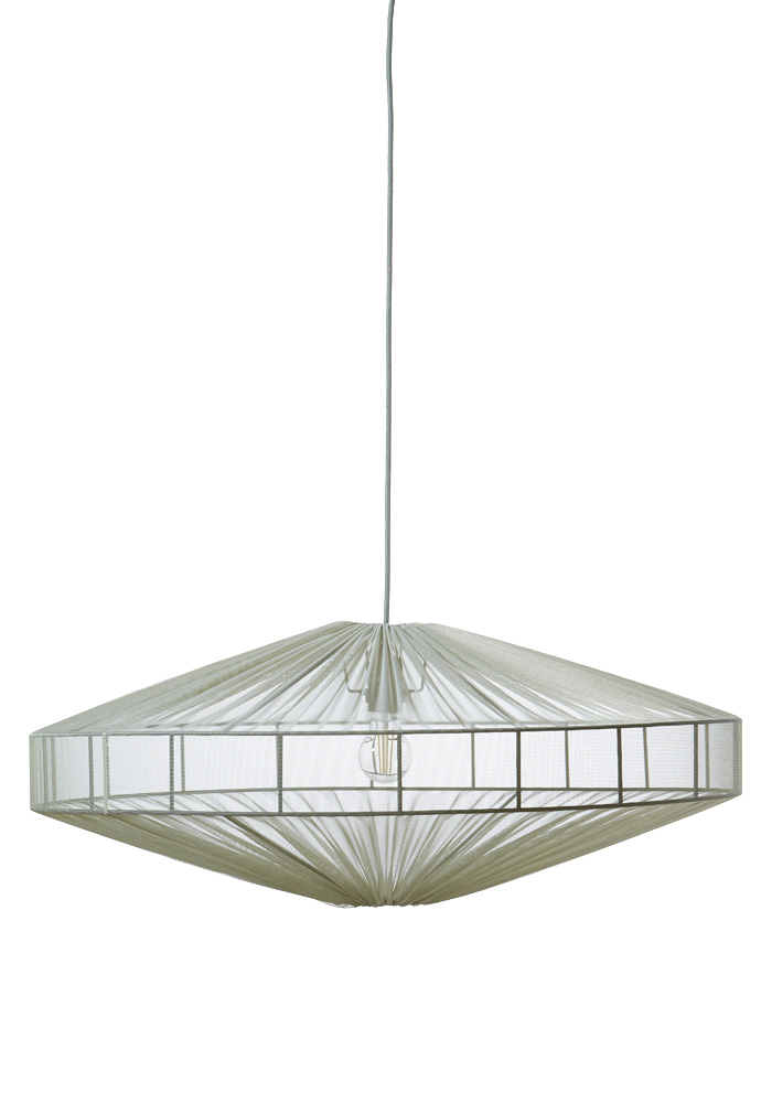 Alba Abat-Jour S/Suspension Ø78 Vert suspension De Alde & Lind - Selon la lampe avec laquelle vous l'associez, Alba peut &ecirc;tre utilis&eacute; comme suspension ou plafonnier.