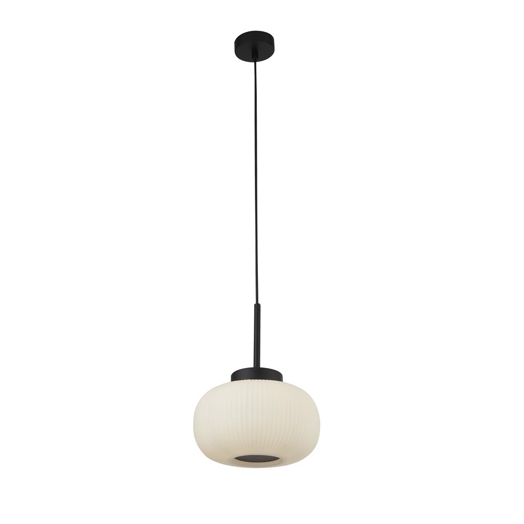 Lumina Ø24 Noir suspension De Searchlight - La hauteur est réglable afin que vous puissiez adapter la lampe à la fois à la hauteur du plafond et à l'utilisation que vous souhaitez en faire.