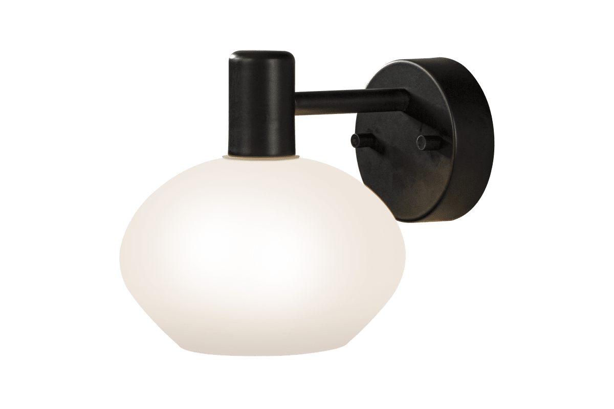 Elba Ø15 Noir lampe de salle de bain De Aneta Lighting - L'applique murale Elba est un luminaire de salle de bain moderne qui s'intègre parfaitement au-dessus ou à côté du miroir.