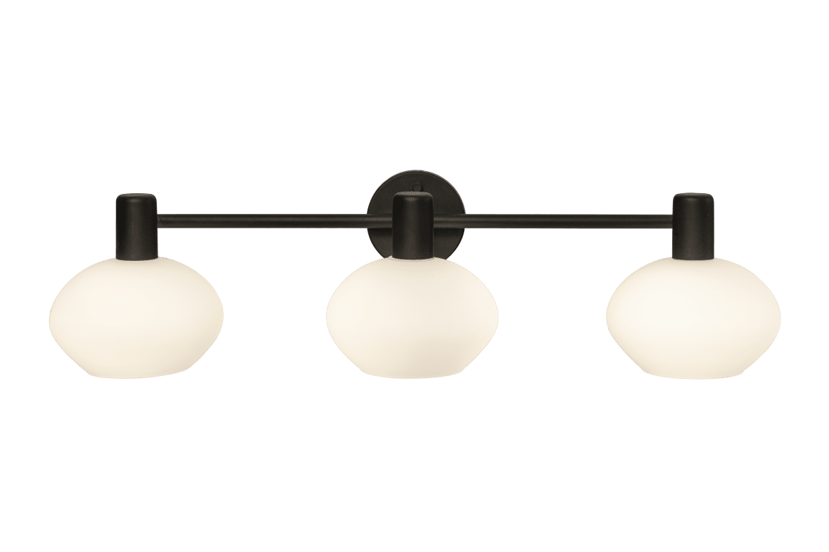 Elba 63cm Noir lampe de salle de bain De Aneta Lighting - L'applique murale Elba est un luminaire de salle de bain moderne qui s'intègre parfaitement au-dessus du miroir de la salle de bain.