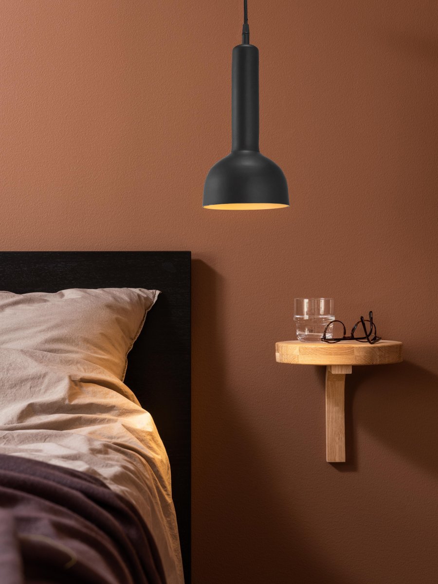 Bainbridge Ø15 Noir lampe de fenêtre De PR Home - Câble textile noir de 3,5 m de long.