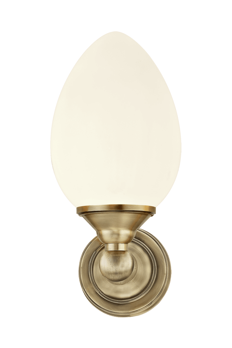 Luigi Ø11 Antique lampe de salle de bain De Aneta Lighting - Luigi est notre lampe de salle de bain la plus classique, fabriquée en métal chromé et avec un abat-jour en verre opale blanc.