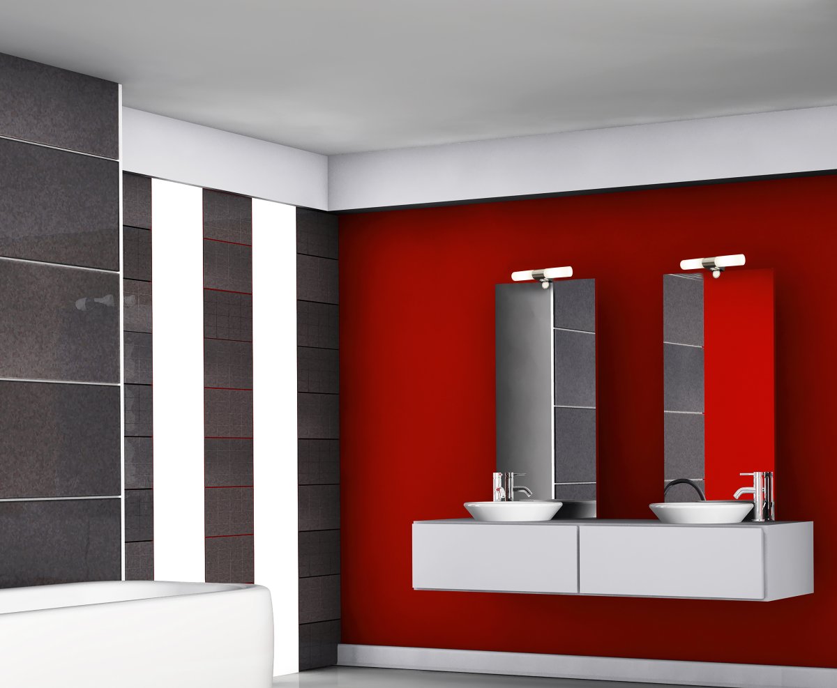 Cosenza 12cm Chrome lampe de salle de bain De Aneta Lighting - 