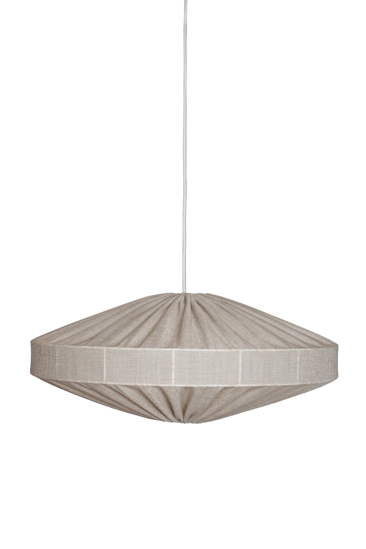 Alba Abat-Jour S/Suspension Ø58 Nature suspension De Alde & Lind - Selon la lampe avec laquelle vous l'associez, Alba peut être utilisé comme suspension ou plafonnier.
