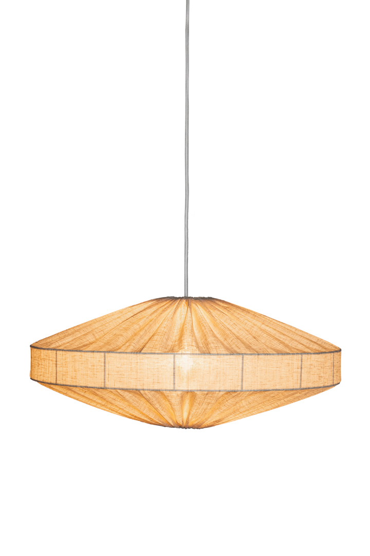 Alba Abat-Jour S/Suspension Ø58 Nature suspension De Alde & Lind - Selon la lampe avec laquelle vous l'associez, Alba peut être utilisé comme suspension ou plafonnier.