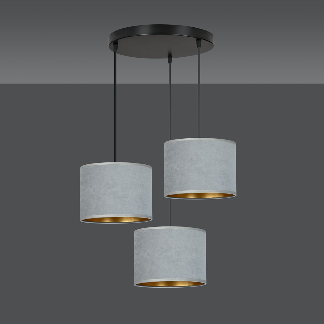 Hilde Ø50 Gris suspension De Emibig Lighting - La construction simple et la palette de couleurs &eacute;l&eacute;gante font de Hilde un choix polyvalent qui s'int&egrave;gre dans de nombreuses pi&egrave;ces et styles diff&eacute;rents.