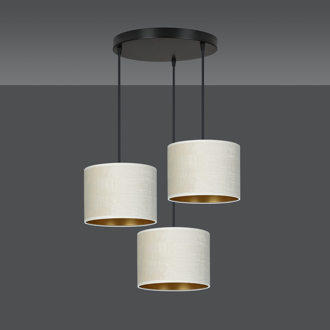 Hilde Ø50 Beige suspension De Emibig Lighting - La construction simple et la palette de couleurs &eacute;l&eacute;gante font de Hilde un choix polyvalent qui s'int&egrave;gre dans de nombreuses pi&egrave;ces et styles diff&eacute;rents.