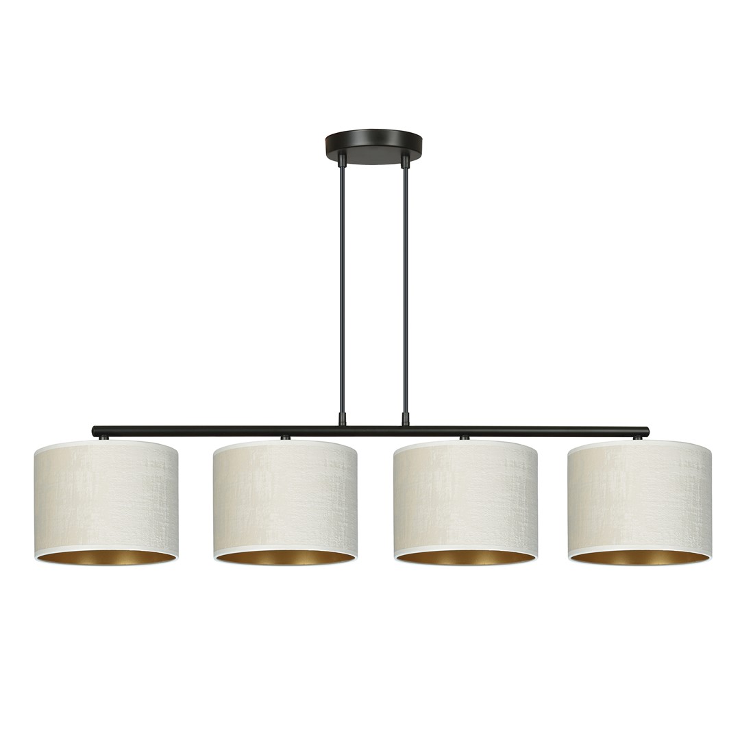 Hilde 100cm Beige suspension De Emibig Lighting - La construction simple et la palette de couleurs &eacute;l&eacute;gante font de Hilde un choix polyvalent qui s'int&egrave;gre dans de nombreuses pi&egrave;ces et styles diff&eacute;rents.
