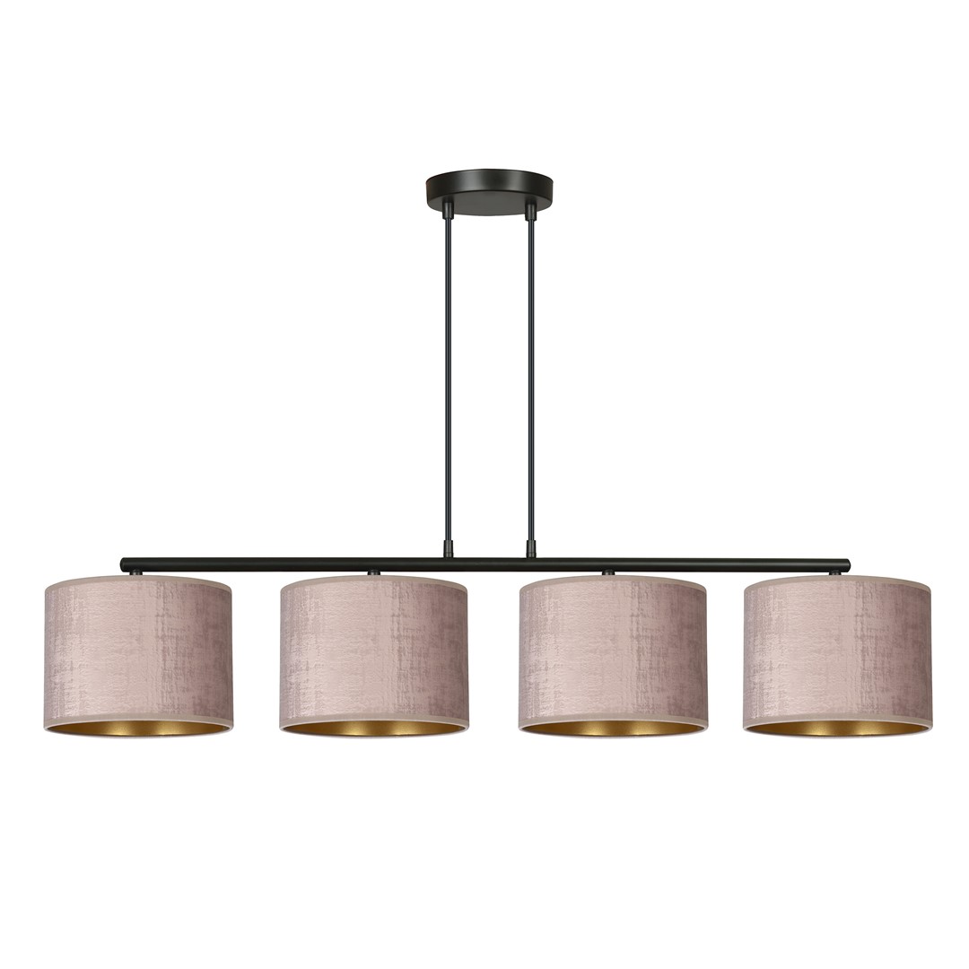 Hilde 100cm Rose suspension De Emibig Lighting - La construction simple et la palette de couleurs &eacute;l&eacute;gante font de Hilde un choix polyvalent qui s'int&egrave;gre dans de nombreuses pi&egrave;ces et styles diff&eacute;rents.