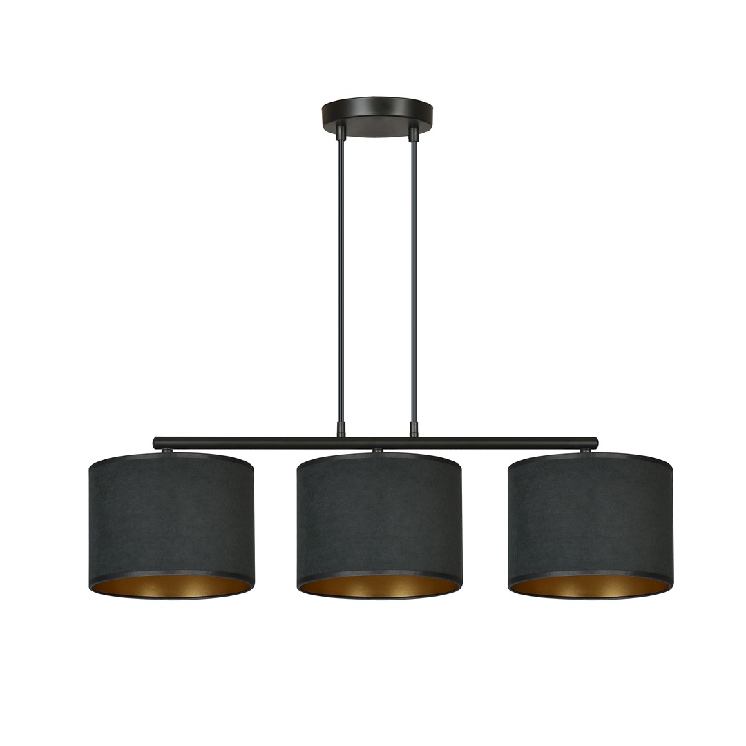 Hilde 72cm Noir suspension De Emibig Lighting - La construction simple et la palette de couleurs &eacute;l&eacute;gante font de Hilde un choix polyvalent qui s'int&egrave;gre dans de nombreuses pi&egrave;ces et styles diff&eacute;rents.