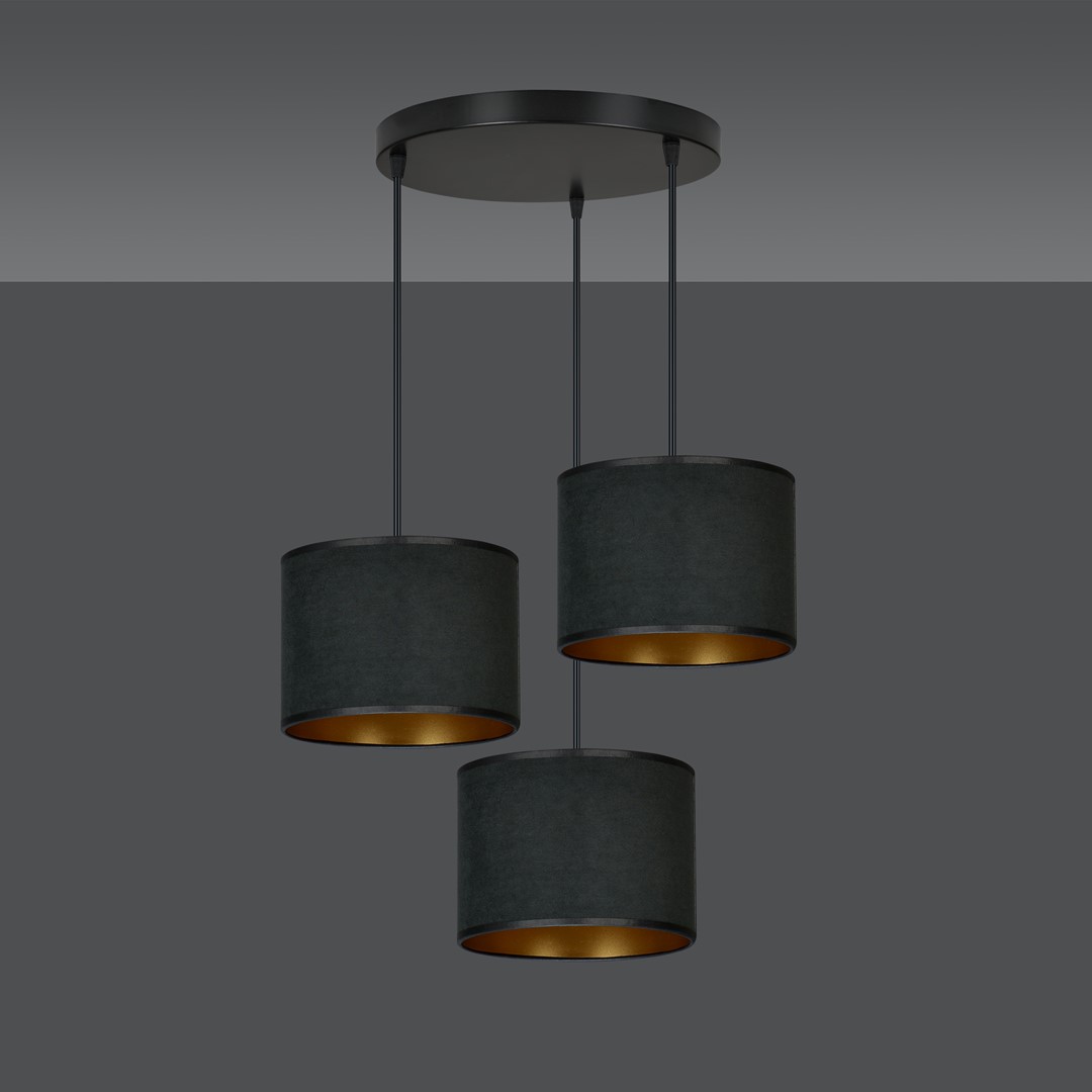 Hilde Ø50 Noir suspension De Emibig Lighting - La construction simple et la palette de couleurs &eacute;l&eacute;gante font de Hilde un choix polyvalent qui s'int&egrave;gre dans de nombreuses pi&egrave;ces et styles diff&eacute;rents.