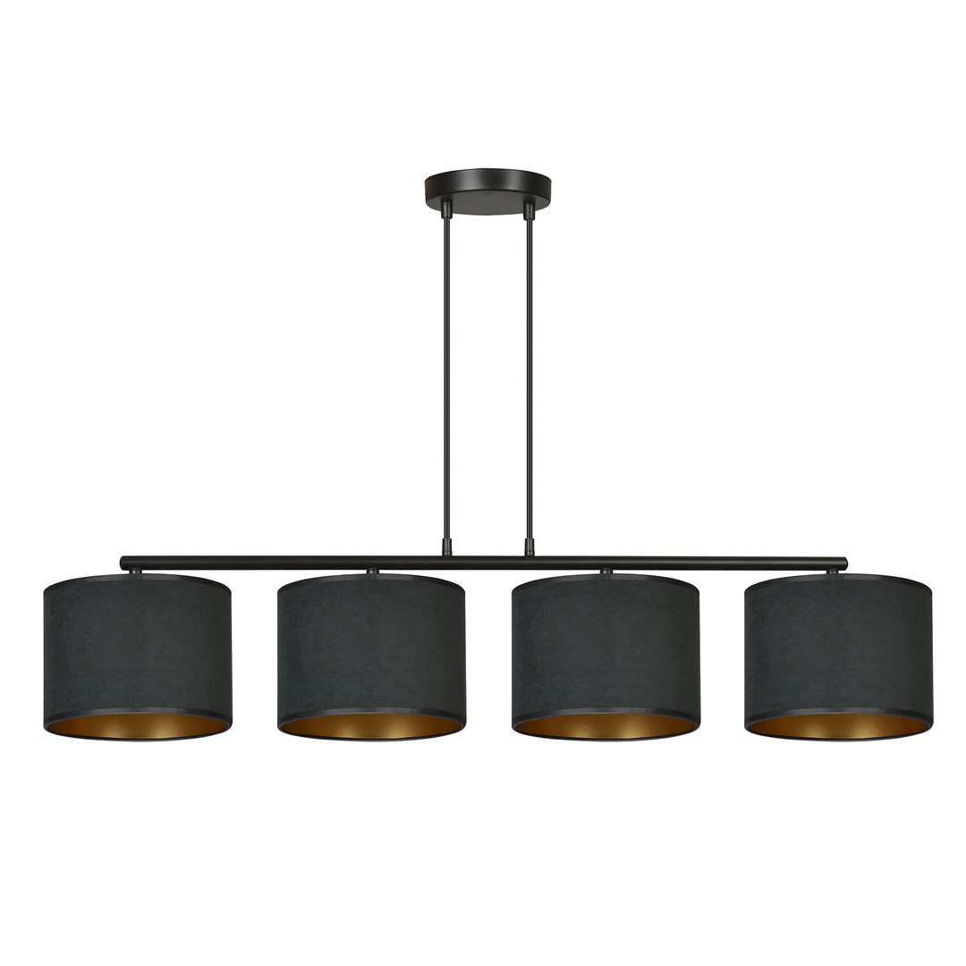 Hilde 100cm Noir suspension De Emibig Lighting - La construction simple et la palette de couleurs &eacute;l&eacute;gante font de Hilde un choix polyvalent qui s'int&egrave;gre dans de nombreuses pi&egrave;ces et styles diff&eacute;rents.