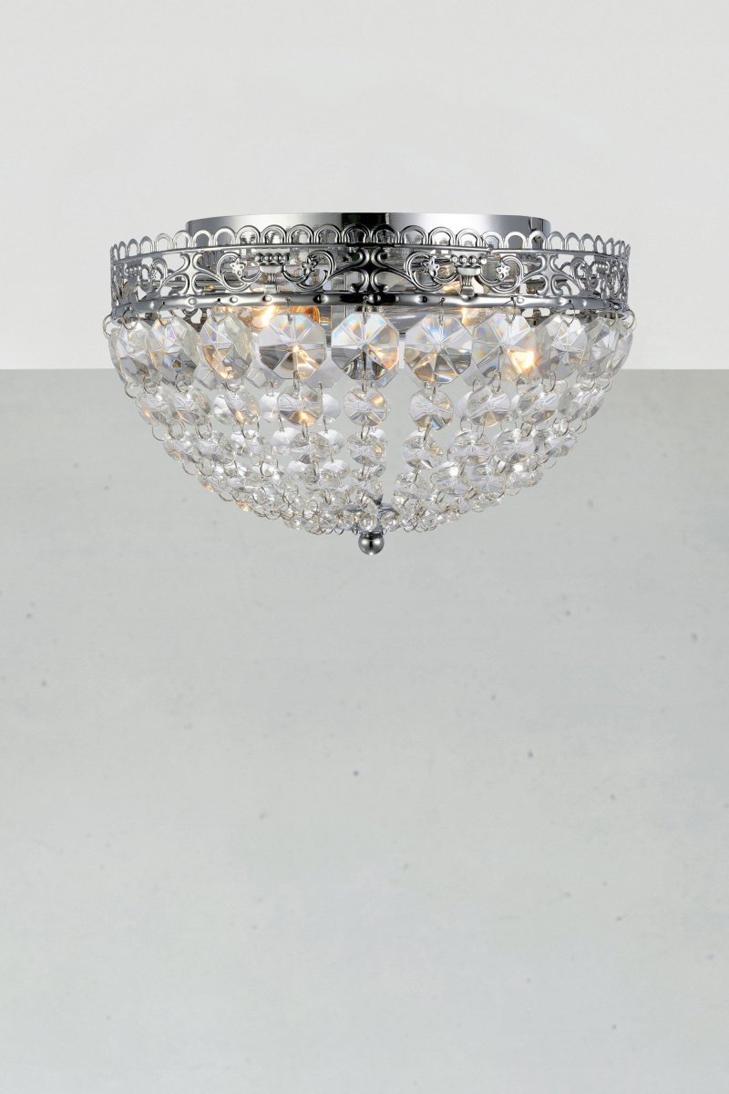 Saxholm Ø27 Chrome lampe de salle de bain De Markslöjd - Avec un diam&egrave;tre de 27 cm, il devient rapidement un accroche-regard dans la pi&egrave;ce et ajoute une touche luxueuse &agrave; votre int&eacute;rieur.