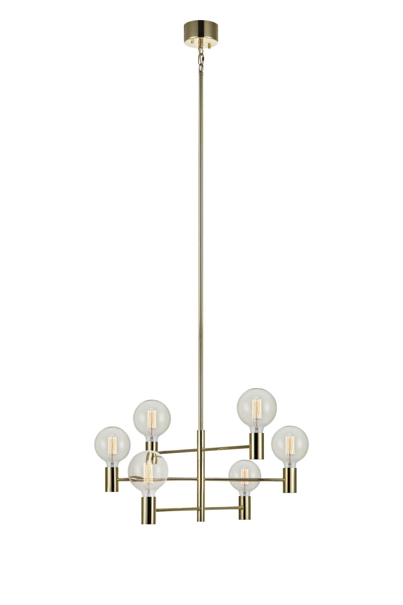 Capital Ø62 Laiton suspension De Markslöjd - Cr&eacute;ez une ambiance tendance et ajoutez une touche sophistiqu&eacute;e &agrave; votre int&eacute;rieur avec ce plafonnier exclusif !