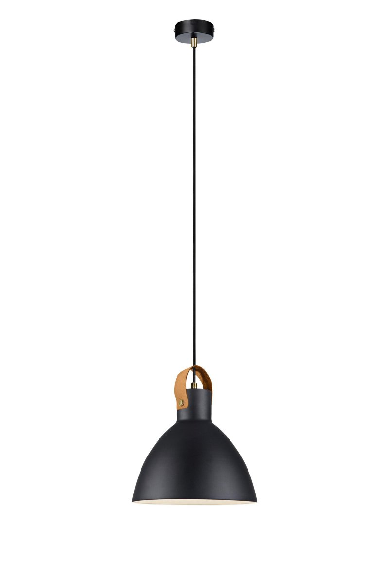 Eagle Ø22 Noir suspension De Markslöjd - Avec un diam&egrave;tre d'abat-jour de 22 cm et un c&acirc;ble textile noir, cette lampe est un compl&eacute;ment parfait aux int&eacute;rieurs modernes.