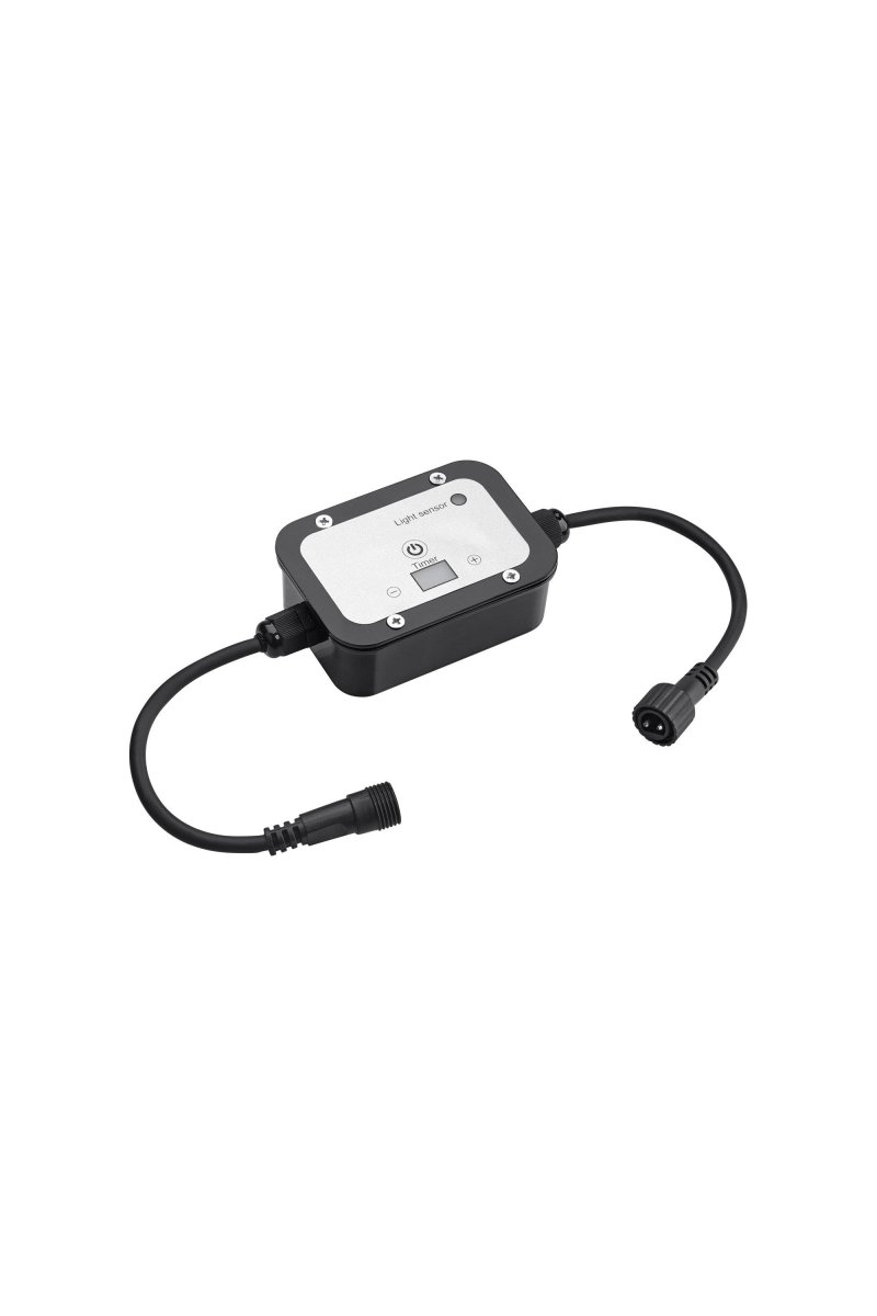 Capteur De Lumière/Minuterie Noir Garden 24 De Markslöjd - Garden 24 a un indice de protection IP44 et convient &agrave; l'&eacute;clairage de jardin et d'ext&eacute;rieur que vous pouvez facilement installer.